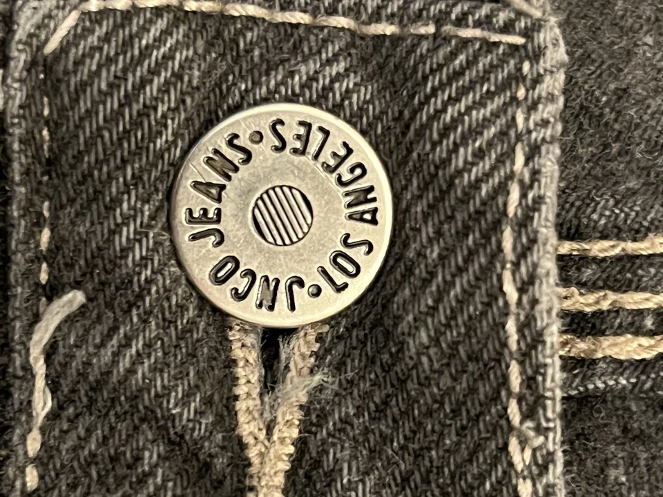 Corona Patinadora Negra Suelta JNCO Vintage Hecha en EE. UU. Foto 4 de 4