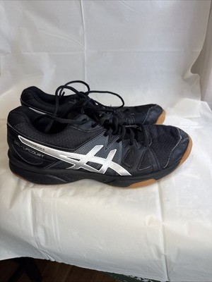 Asics Gel UpCourt GS Volleyball Shoes Women's Size 7 Black Sneakers