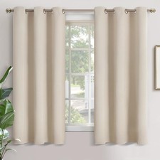 YoungsTex Champagne Blackout Curtains 68"L Thermal Insulated Drapes 2 Panels