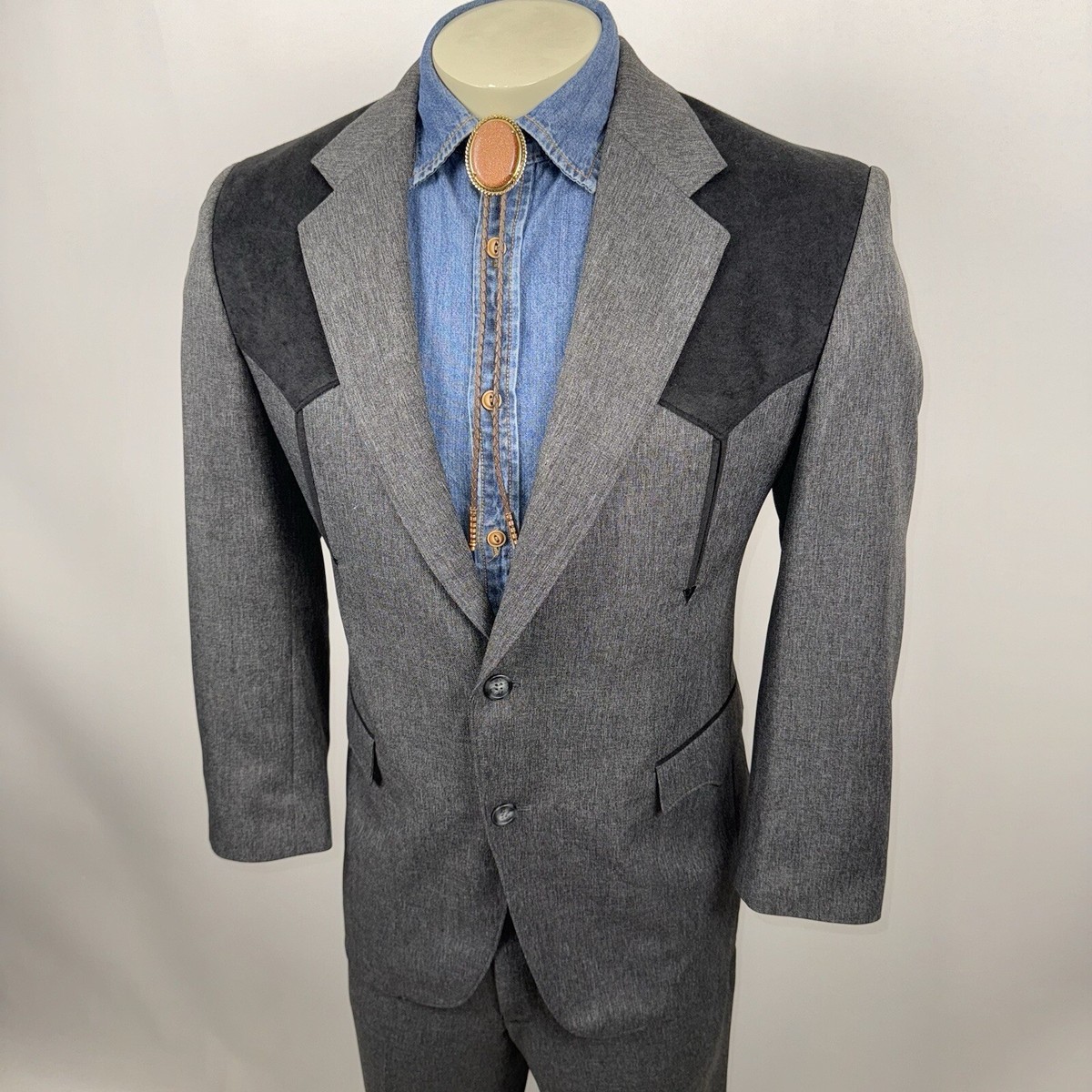 Circle S Suit Western Mens 40 Short Jacket 35 27 Pants Circle S Suit Western Mens 40 Short Jacket 35 27 Pants