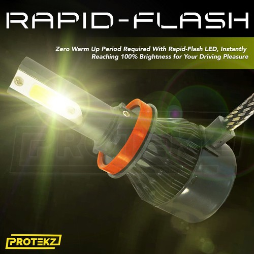H13 9008 LED Headlight Bulbs 7200LM 60W 6000K Plug&Play Xenon White Light Hi Low - Picture 8 of 12