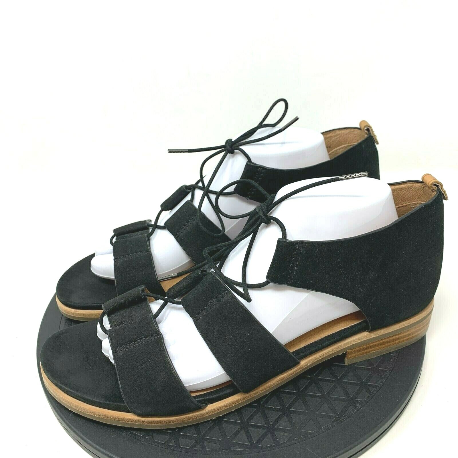 Shoes Strappy Flats Black 
