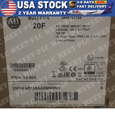 AB 20F1AND125AA0NNNNN Allen Bradley original box  Powerflex 753 AC Drive