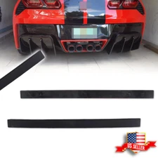 Smoked Lens Rear Bumper Bar Reflector Lights Kit For 2014-2019 Chevy Corvette C7