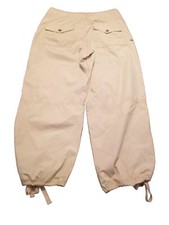 Anthropologie Ripley Utility Cargo Pants Women Size 29 Beige Drawstring 31 25 