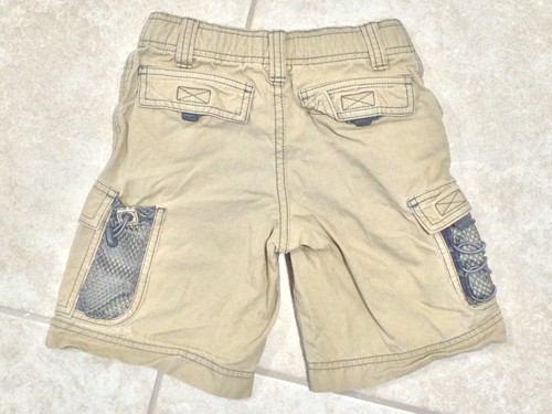☀️ GAP KIDS Boys Green Tee Shirt Top & Khaki Tan Cargo Shorts Outfit Set XS 4 - Picture 9 of 10