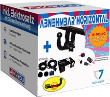 AUTOHAK AHK für Hyundai Kona 17-23 hori. abnehmbar + 13-pol ERICH ES SPEZ