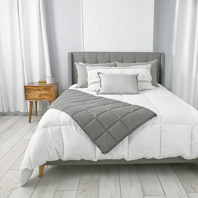 Tranquility Weighted Blanket 12lb, 48" x 72", Gray***NEW***FREE