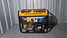 Generator - Wolf WP7500E Petrol (only used once for an event, almost brand new)