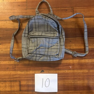 Small backpack by Mandee black-and-white