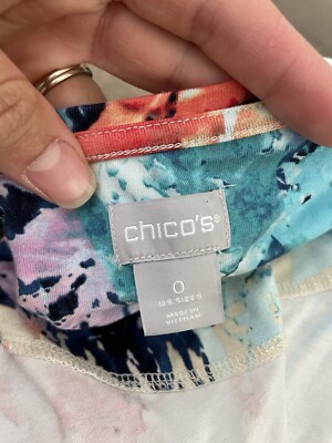 Chicos Women's 0 Multicolor Tank Top Mint Condition | eBay