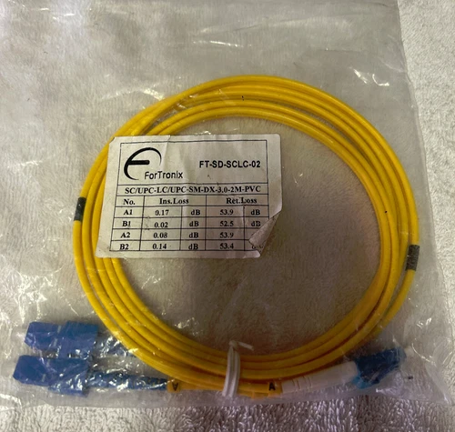 ForTronix FT-SD-SCLC-02 2m Fiber Optic Patch Cable