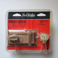 True Value Night Latch Bronze WPB534 Made in USA New Old Stock *Package Damage