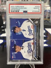 2023 Topps Now #OS26 Yamamoto/Ohtani Off-season PSA 10
