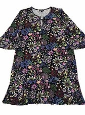 Vilolet B. Plus Size 1X 3/4 Bell Sleeve Floral Dress