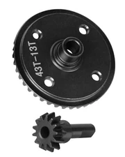 Front & Rear Diff Bevel Gear 43T & Pinion Gear 13T Upgrades Part for Arrma 1/...