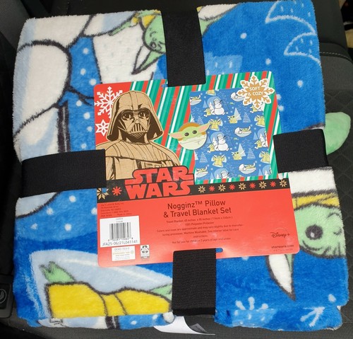 Star Wars Grogu Mandalorian BABY YODA Character Pillow & Throw 2-Piece Set - Picture 6 of 12