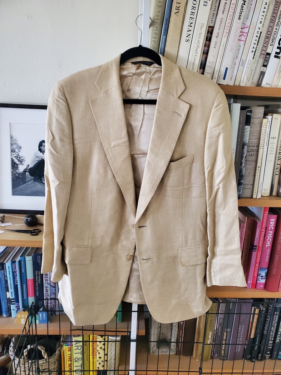 The Oxford Shop Men's Vintage Beige Suit Jacket Size 40 | eBay