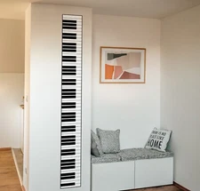 Piano Keys Graphic Wall Decal Sticker. Music Wall Art Decor. Classroom Decor.