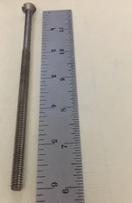 (2) 1/4-20 X 6 Inch Slotted Flat Countersunk Head Screws Stainless Extra Long 6”