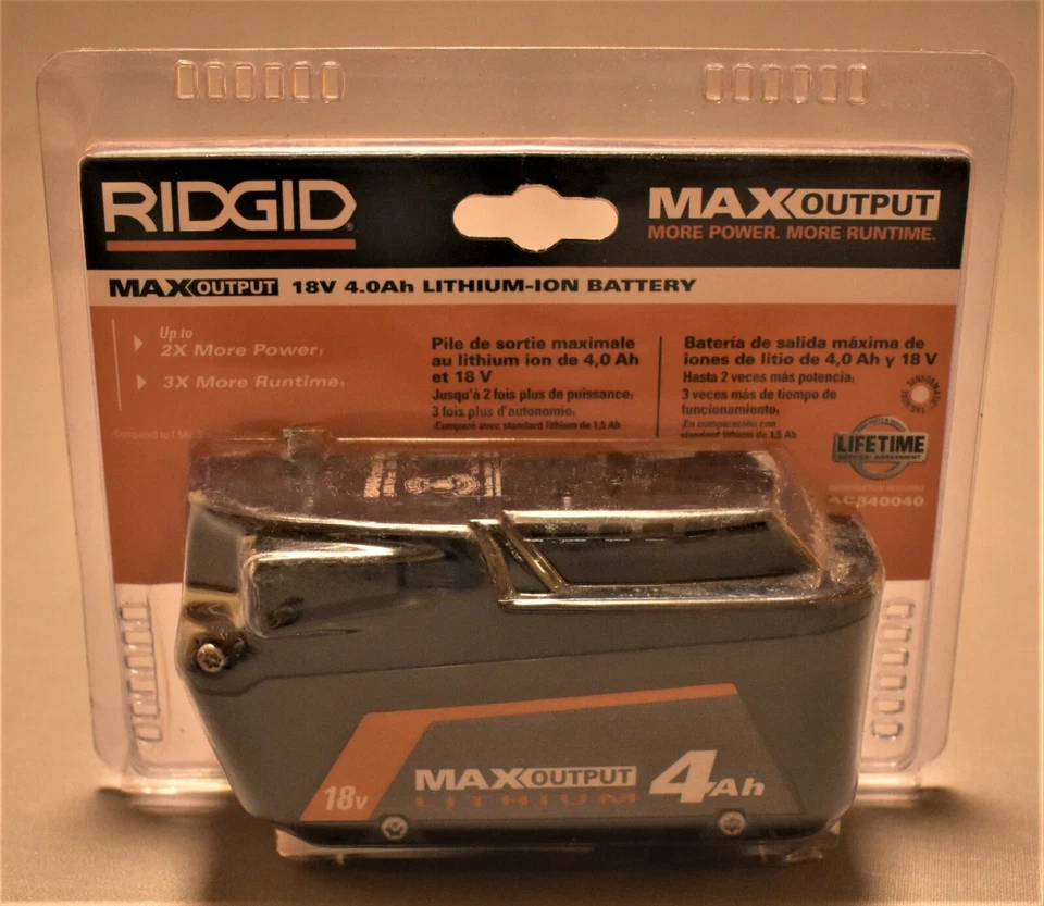 NEW RIDGID 3 SPEED BRUSHLESS IMPACT,  MULTI-TOOL and 18V 4Ah BATTERY - Image 4 of 4