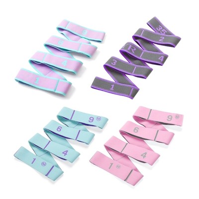 Stretch Strap with 9 Elastic Strap for Pilates Dance Fitness Workout