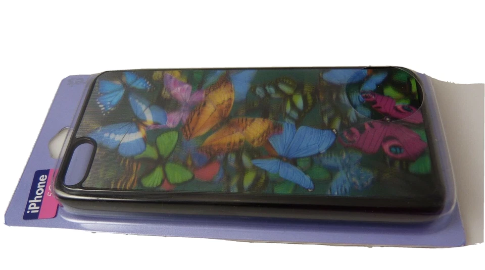 fits iPhone 5C, phone case Claires Rainbow 3 dimensional type butterfly design - Image 3 of 4