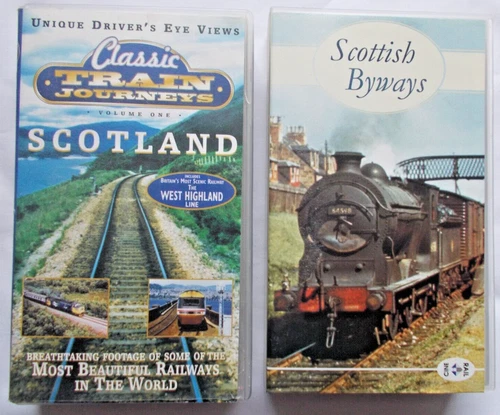 2 x VHS - DRIVER's EYE VIEW Vol 1 - WEST HIGHLAND LINE / SCOTTISH BYWAYS