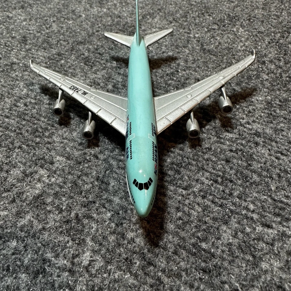 NUEVO AVIÓN AÉREO COREANO VINTAGE Boeing 747-400 ruedas retráctiles HL 7483 fundido a presión Foto 4 de 4