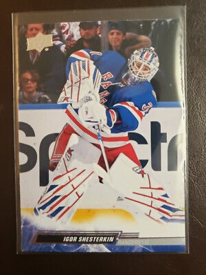 2022-23 Igor Shesterkin Base Upper Deck Series 1 Hockey New York Rangers