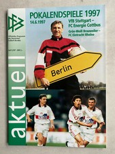 DFB-Pokalfinale 14.06.1997 VfB Stuttgart - FC Energie Cottbus in Berlin, aktuell