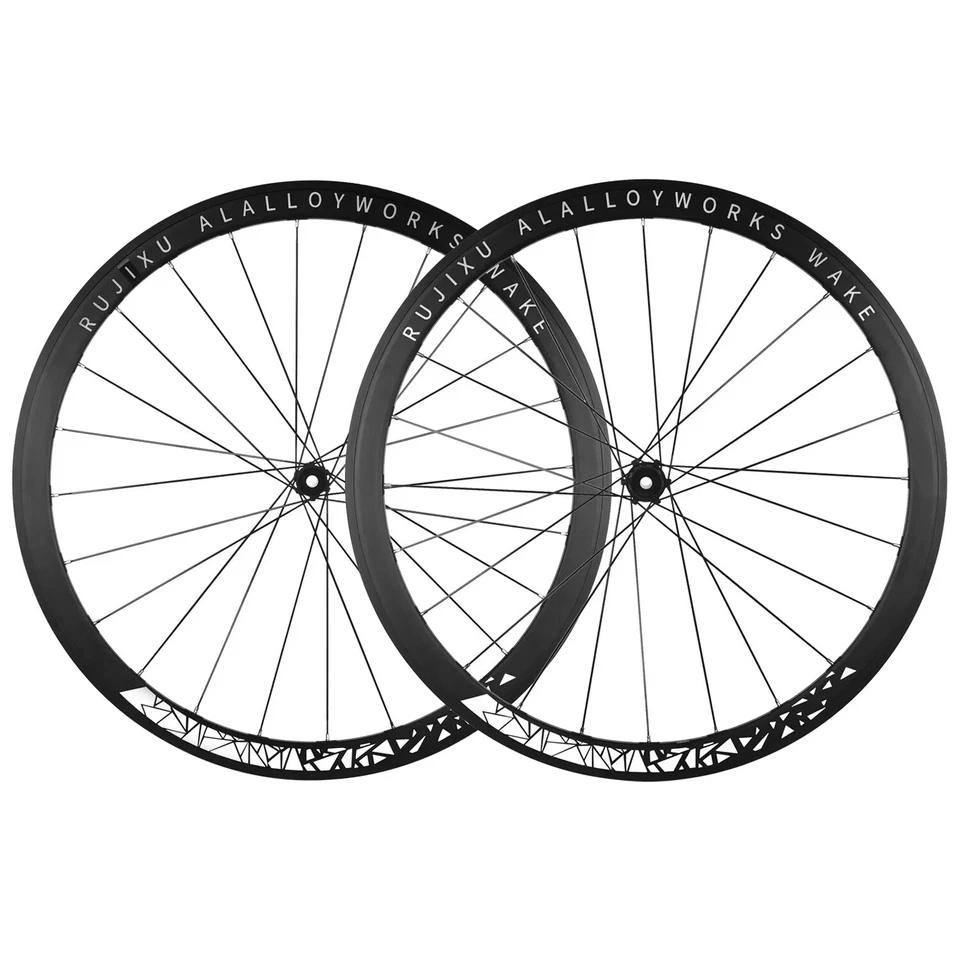 Juego de ruedas de bicicleta de carretera 700C 36T con buje de trinquete 30 40 ruedas de 50 mm de profundidad freno de disco V/C Foto 2 de 4