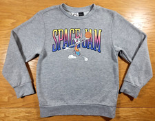 Space Jam Sweatshirt Youth Small Gray Bugs Bunny Crewneck Pullover Outdoors Kids