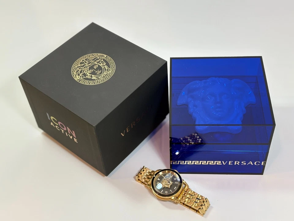 Nuevo Reloj Versace Para Hombre VE2V00322 V-Palazzo Hecho en Suiza Dorado Auténtico Foto 4 de 4