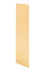 Prime-Line 4 in. x 16 in. Polished Brass Push...