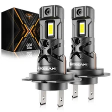 AUXBEAM Q30 H7 LED Headlight Bulbs Conversion Kit High Low Beam 6500K Plug&Play