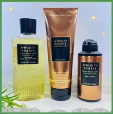 Bath & Body Works WHISKEY RESERVE, 3 Pc GIFT SET Men / Unisex Fast Shipping