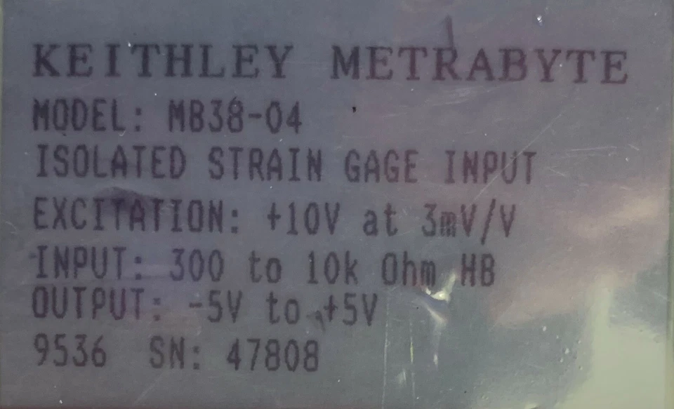 KEITHLEY METRABYTE MB38-04 MODULE - Image 2 of 4