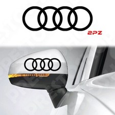 ADESIVI LOGO AUDI PER SPECCHIETTI A3 A1 Q2 Q3 Q5 S LINE STICKER TUNING TT SPORT