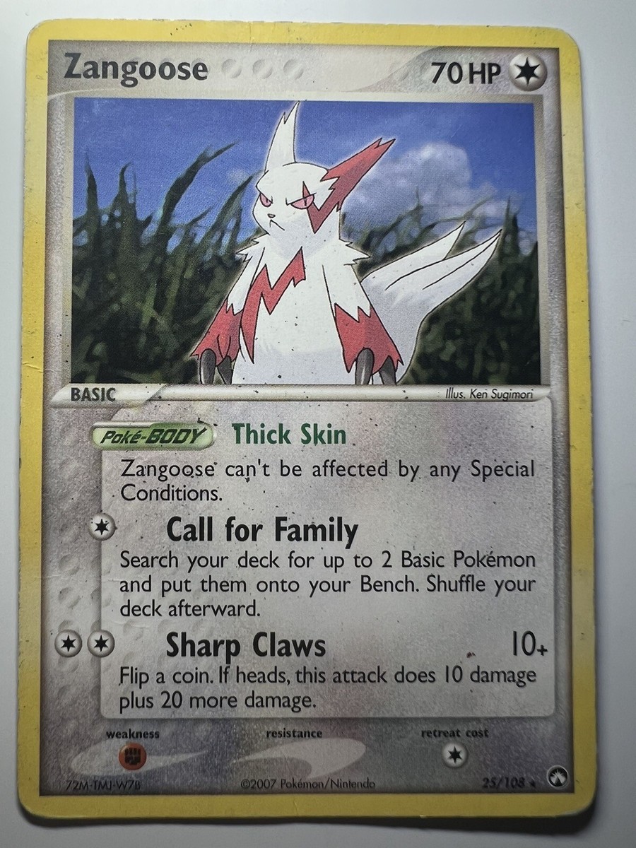 Pokémon Zangoose 25/108 EX Power Keepers | eBay