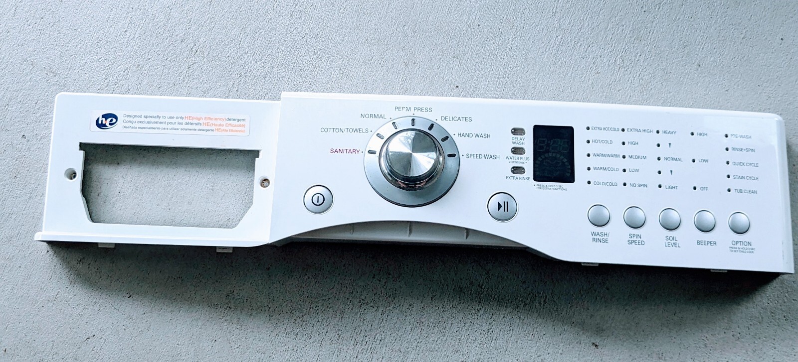 LG Washer Control Panel Replacement Part EBR32268102