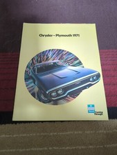 Chrysler -Plymouth 1971 Dealership Brochure