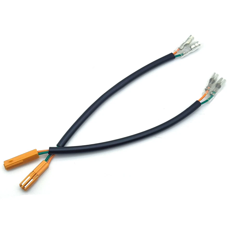 Enchufe adaptador de cableado de señal de giro 2 piezas apto para Ninja Kawasaki Z125 Z250 Z650 Z900 Foto 3 de 4