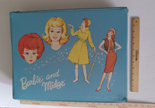 Barbie Case VINTAGE 1960's Barbie MIDGE Fair Used Condition LARGE DOUBLE CASE