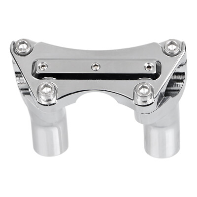 3 1/2'' Chrome Pullback Handlebar Risers & Top Clamp For Harley Dyna FXD Softail