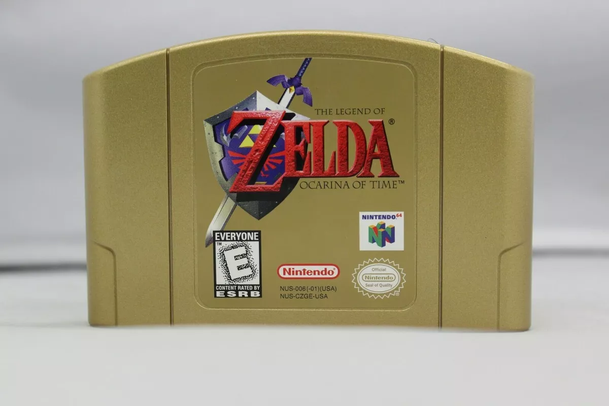 Legend of Zelda Ocarina of Time Gold Collector's Edition - Nintendo N64 Game