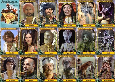 Die goldene Reise von Sindbad (1973) Film Sammelkarten John Law Tom Baker Munro