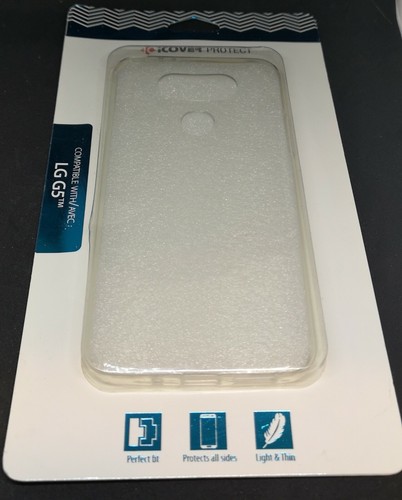 Coque antichoc en silicone pour téléphone iCover Protect LG G5 transparente/noir - Photo 2 sur 6