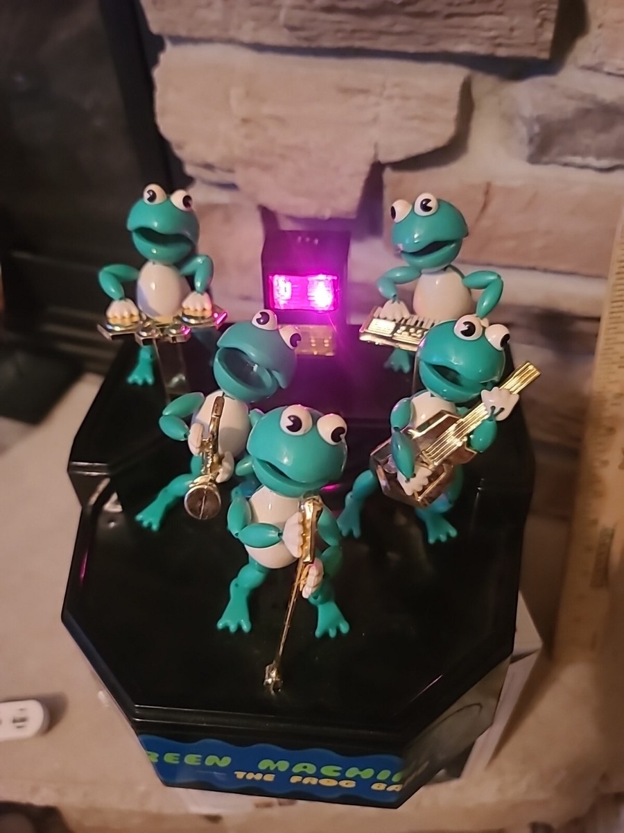 Vintage Green Machine FROG BAND Sound Activated Animated Novelty