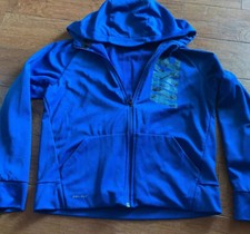 Nike Youth Boys Large Hoodie Therma Fit Full Zip Blue Dri-Fit Hoodie Jacket
